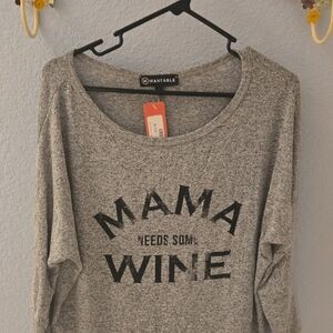 Wantable Gray Long Sleeve Tee